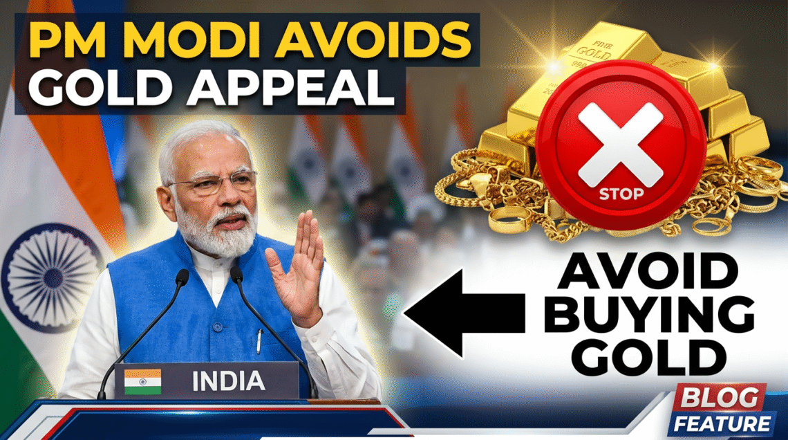 PM Modi avoid buying gold appeal economic patriotism