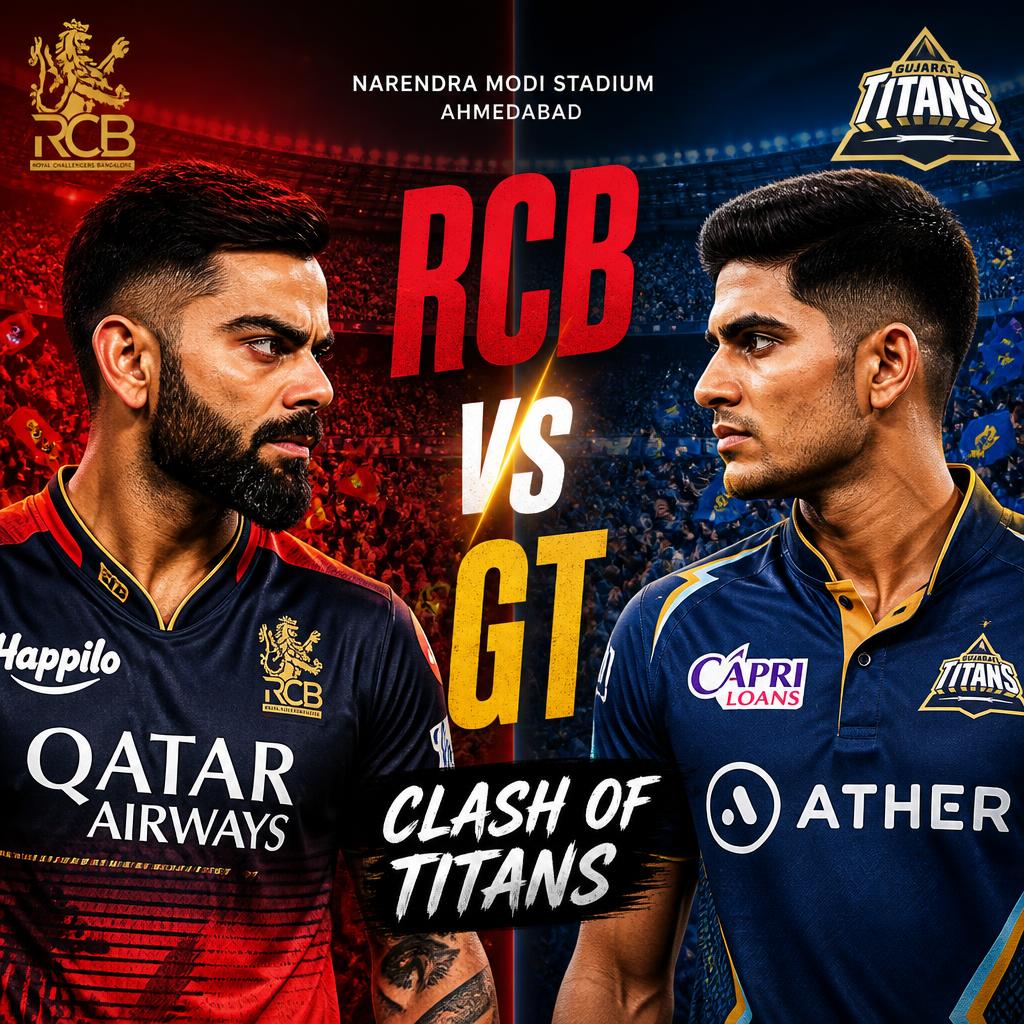 Royal Challengers Bengaluru vs Gujarat Titans: Clash of Titans at Narendra Modi Stadium