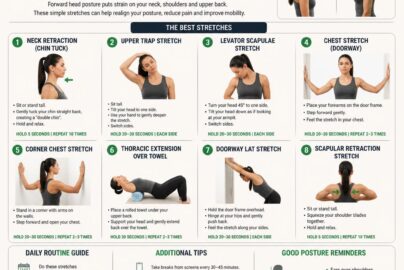 Best Stretches for Forward Head Posture Correction at Home: A Complete Guide to Fixing "Text Neck"